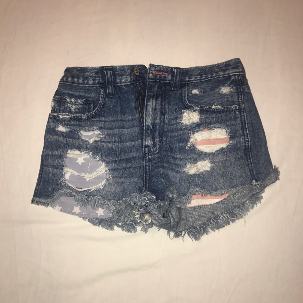 Hollister Ripped Jean Shorts